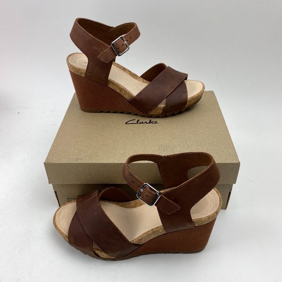 clarks flex sun wedge sandal
